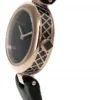 Gucci Diamantissima Quartz Black Dial Black Leather Strap Watch for Women - YA141501