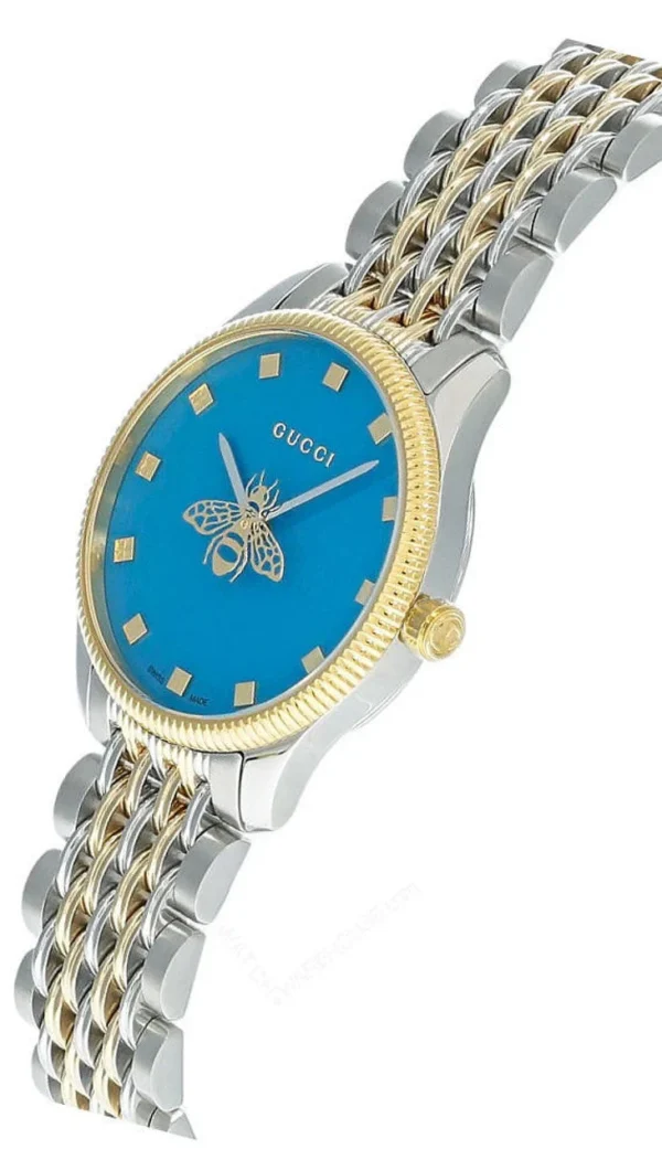 gucci-watches-gucci-g-timeless-29mm-quartz-ss-blue-dial-womens-watch-ya1265029__29932.1672209164 Gucci G Timeless Quartz Blue Dial Two Tone Steel Strap Watch For Women - YA1265029