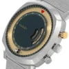 Gucci Grip Chronograph Disney Black Dial Silver Steel Strap Watch For Men - YA157307
