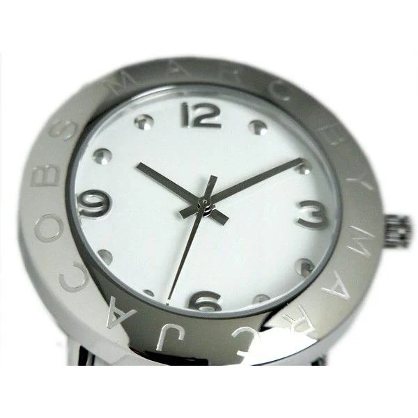 hapian_mbm1136_1-967401 Marc Jacobs Amy White Dial White Leather Strap Watch for Women - MBM1136