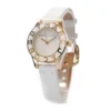 Marc Jacobs Blade White Dial White Leather Strap Watch for Women - MBM1179