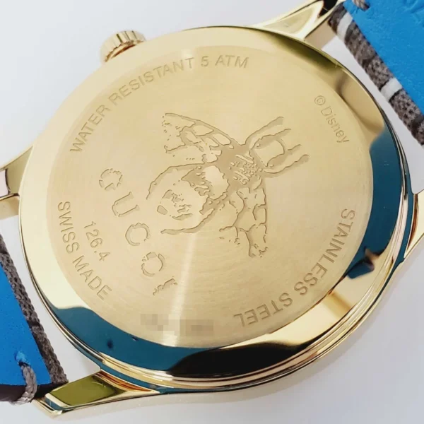 i-img1200x1200-16550018234zqp0c168018 Gucci G Timeless Disney Donald Duck Brown Dial Brown Leather Strap Watch For Women - YA1264167