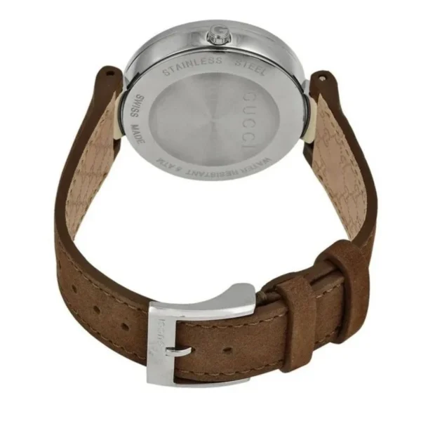 image-4235ef00658041b8afb46eff9740813e_fca1067e-3752-484a-a45f-bf65190ba353 Gucci Interlocking G Brown Dial Brown Leather Strap Watch For Women - YA133319
