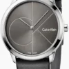 image_148817_19_v1_51903cd9-c767-44a2-8430-59649ae4654f Calvin Klein Minimal Grey Dial Black Leather Strap Watch for Men - K3M221C3