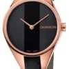 image_153520_19_v1 Calvin Klein Rebel Black Dial Black Leather Strap Watch for Women - K8P236C1