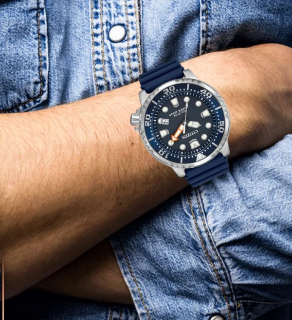 image_7e9eb943-0bc6-41b8-b2bd-f9d6b4fc1abe Citizen Eco Drive Promaster Blue Dial Blue Strap Watch For Men - BN0151-09L
