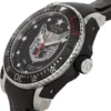 Gucci Dive Feline Black Dial Black Rubber Strap Watch For Men - YA136320