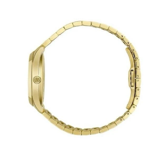 Gucci G Timeless 18K Gold Dial Gold Steel Strap Watch for Women - YA1265036