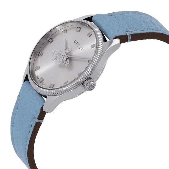 imgi_129_gucci-gtimeless-quartz-silver-dial-ladies-watch-ya1265039_2 Gucci G Timeless Silver Dial Blue Leather Strap Watch for Women - YA1265039