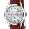 imgi_144_gucci-g-timeless-ya1265057-40003-1 Gucci G Timeless Quartz Silver Dial Maroon Leather Strap Watch for Women - YA1265057
