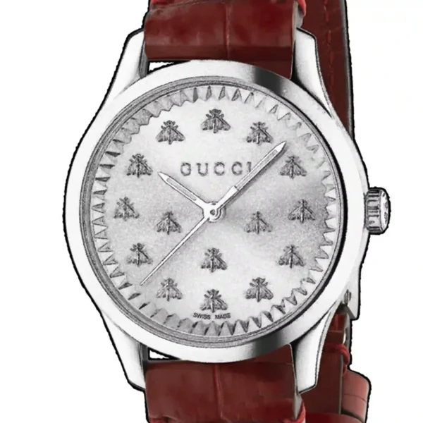 imgi_144_gucci-g-timeless-ya1265057-40003-1 Gucci G Timeless Quartz Silver Dial Maroon Leather Strap Watch for Women - YA1265057