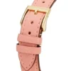 Gucci G Timeless Gold Dial Pink Leather Strap Watch for Women - YA1265041
