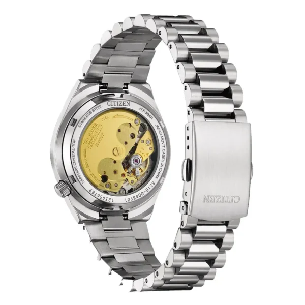 Citizen Tsuyosa Mechanical Grey Dial Silver Steel Strap Watch for Men - NJ0200-50E