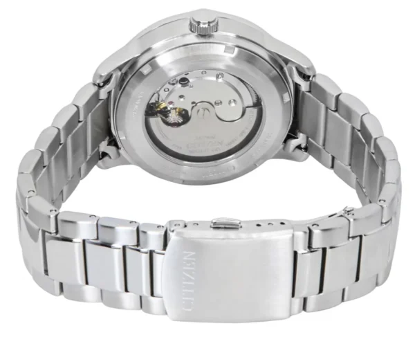 imgi_225_7b8cd6bb-d160-485f-b823-f68a29464c90 Citizen Mechanical Automatic Light Blue Dial Silver Steel Strap Watch for Men - NJ0191-83L