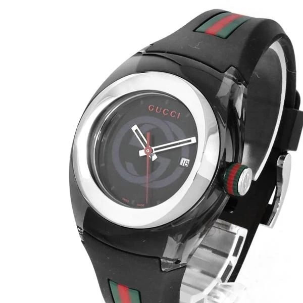 jp_i_n_11f9f34e-6376-491b-b584-0359e74c1ebe Gucci Sync Quartz Black Dial Black Rubber Strap Watch For Men - YA137301