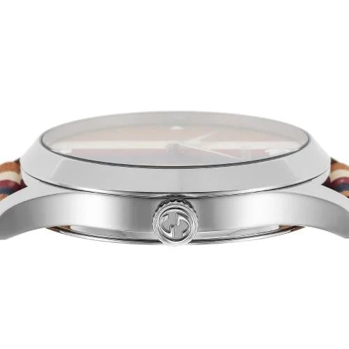 jp_i_n_1def1ae7-e8ed-4a9b-8471-02aeec5b0109 Gucci G Timeless Quartz Brown Dial Brown Leather Strap Watch For Men - YA1264078