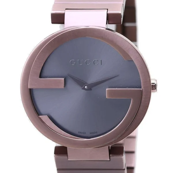 jp_i_n_a634e3c7-c5f1-4184-ae07-779b298c86bb Gucci Interlocking G Quartz Brown Dial Brown Steel Strap Watch for Women - YA133317