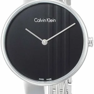 jpeg_1fb0838a-68ef-4ae1-837d-e6b364a6bac9 Calvin Klein Drift Black Dial Silver Steel Strap Watch for Women - K6S2N111