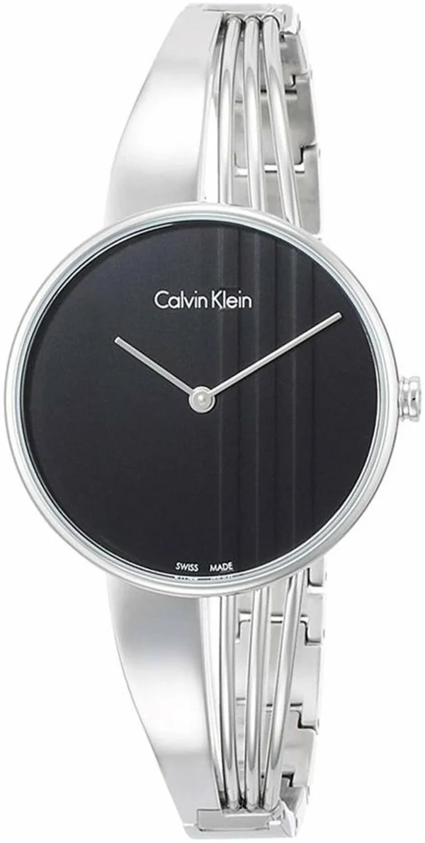 jpeg_1fb0838a-68ef-4ae1-837d-e6b364a6bac9 Calvin Klein Drift Black Dial Silver Steel Strap Watch for Women - K6S2N111