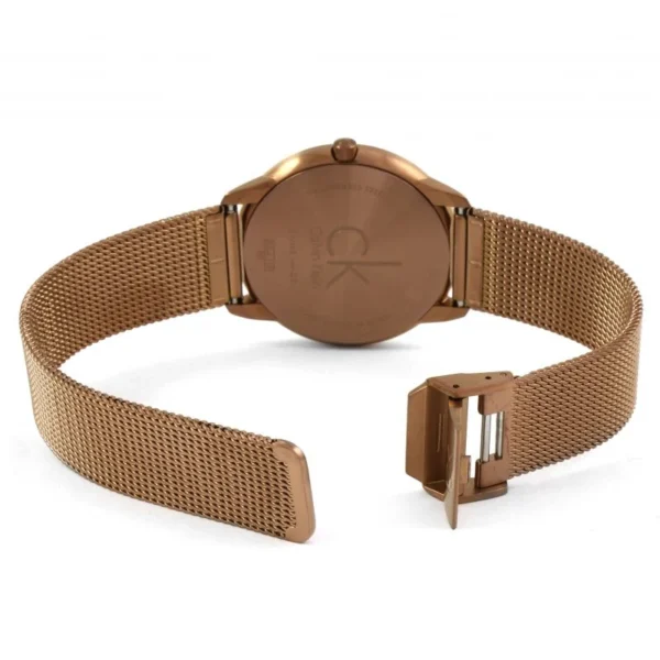k3m11tfk-4-1-1513959083-3178 Calvin Klein Minimal Quartz Pink Gold Dial Pink Gold Mesh Bracelet Watch for Men - K3M11TFK