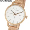 k7b23626-1 Calvin Klein Even White Dial Rose Gold Mesh Bracelet Watch for Women - K7B23626