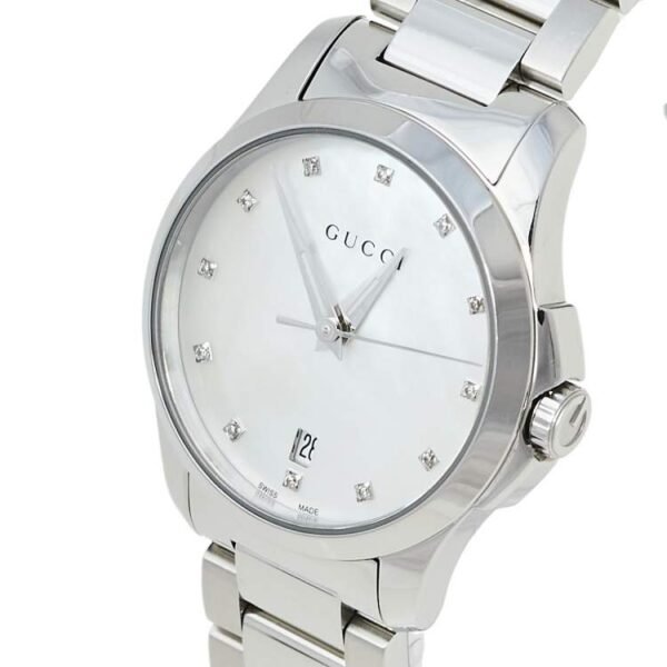 luxury-women-gucci-used-watches-p459949-007-410939_7c58067e-d741-4a92-90c2-08b99539b3b8 Gucci G Timeless Diamonds Mother of Pearl Dial Silver Steel Strap Watch For Women - YA126542