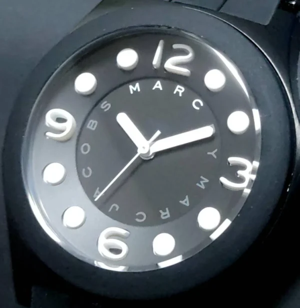 m10974471318_4_9f3b4411-c6c8-41e0-8944-6b0fef662aa2 Marc Jacobs Pelly Black Dial Black Silicone Strap Watch for Women - MBM2516