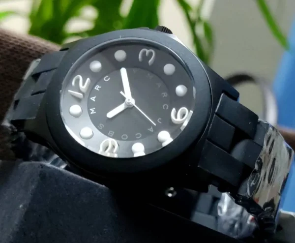 m10974471318_6_46129be6-a5fc-4fd3-ae71-b9086e99fa74 Marc Jacobs Pelly Black Dial Black Silicone Strap Watch for Women - MBM2527