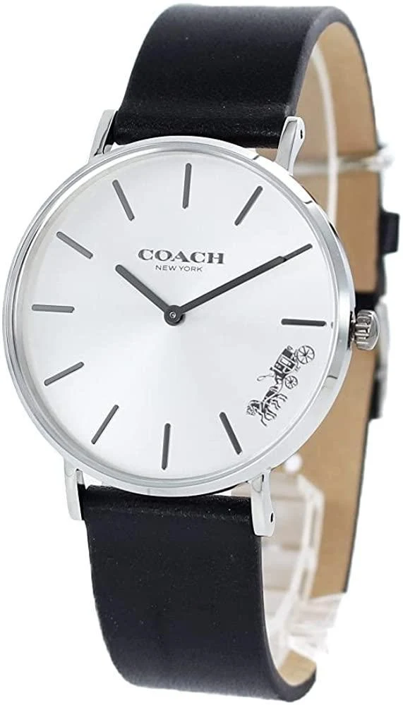 m19661328269_1_121a7af5-6024-4fd7-8f62-aa4aef65b416 Coach Perry White Dial Black Leather Strap Watch for Women - 14503115