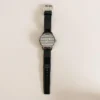 m57778951230_1 Marc Jacobs Lidia Stripe Glitz Black Dial Black Leather Strap Watch for Women - MBM1166