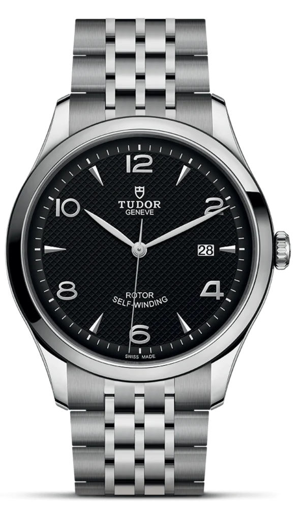 m91650-0002_transparent_background Tudor 1926 Automatic Black Dial Silver Steel Strap Watch for Men - M91650-0002