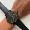 m_5bb25990fe51515170b81737_3fd24708-6a0c-41af-b822-f7ccce3c23cc-613468 Burberry The Classic Round Horseferry Black Dial Black Leather Strap Watch for Men - BU10010