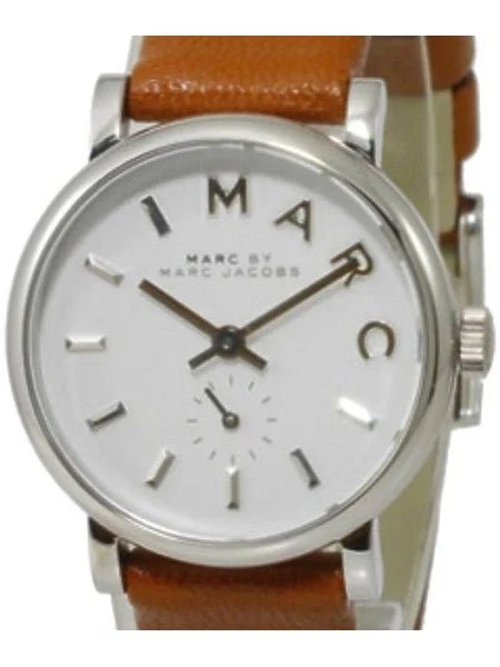 marc-jacobs-mbm1270-2-450x600-463484 Marc Jacobs Baker White Dial Brown Leather Strap Watch for Women - MBM1270