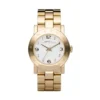 Marc Jacobs Amy White Dial Gold Steel Strap Watch for Women - MBM3056