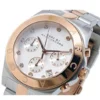 Marc Jacobs Blade Chronograph Silver Dial Two Tone Steel Strap Watch for Women - MBM3178