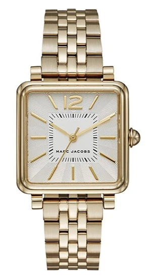 marc_jacobs_horlogeband_MJ3462 Marc Jacobs Vic Silver Dial Gold Steel Strap Watch for Women - MJ3462