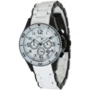 Marc Jacobs Rock Chronograph White Dial White Silicone Strap Watch for Women - MBM2574