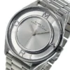 Marc Jacobs Tether Transparent Silver Dial Silver Steel Strap Watch for Women - MBM3412