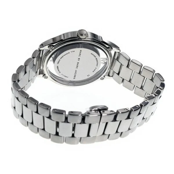 Marc Jacobs Tether Transparent Silver Dial Silver Steel Strap Watch for Women - MBM3412