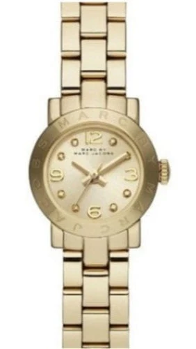Marc Jacobs Amy Gold Dial Gold Steel Strap Watch for Women - MBM8612