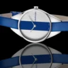 montre-calvin-klein-femme-k8p231v6-10884 Calvin Klein Rebel Blue Silver Dial Blue Leather Strap Watch for Women - K8P231V6