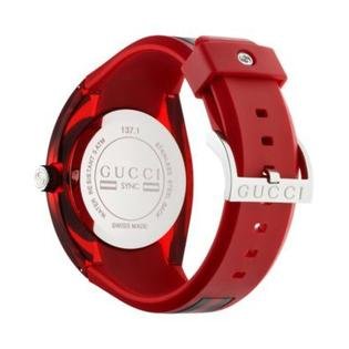 net_rpx_i_s_i_mp_10245995__1_947674a9-4d88-4a31-a960-d02336f940f2 Gucci Sync XXL Quartz Red Dial Red Rubber Strap Unisex Watch - YA137103