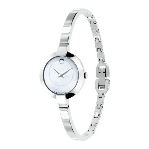 Movado Bela Mother of Pearl Dial Silver Steel Strap Watch For Women - 0606616