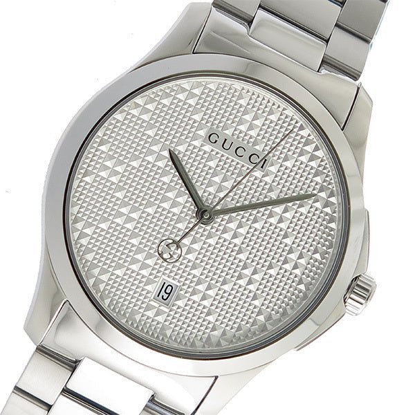 Gucci G Timeless Silver Dial Silver Steel Strap Watch For Women - YA126551