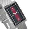 org-868556_1d8df757-85ae-4dfd-87a0-9093c1a4369d Gucci G Frame Red and Green Dial Silver Mesh Bracelet Watch For Women - YA147401