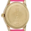 Gucci G Timeless Quartz Pink Dial Pink Leather Strap Watch For Women - YA1264115