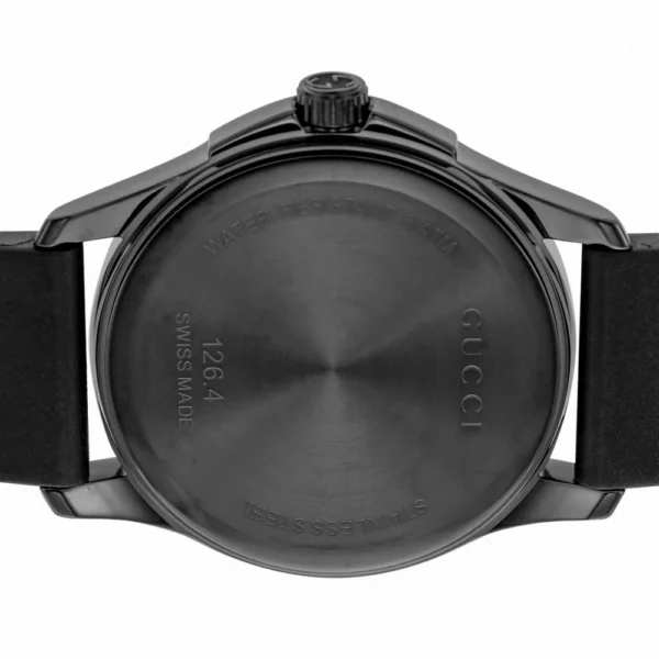 org_1_a72051ce-3717-412e-a774-56186c8dd980 Gucci G Timeless Ghost Black Dial Black Rubber Strap Unisex Watch - YA1264017