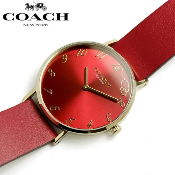 org_32758456-a025-4ecb-95f9-4e2e4c1d79a6 Coach Perry Red Dial Red Leather Strap Watch for Women - 14503867