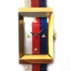 org_48e732b4-fcbf-4b71-aa8d-aa3599755404-420807 Gucci G-Frame Mother of Pearl Dial White Blue Red Nylon Strap Watch For Women - YA147405