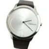 org_b44a3f89-a663-49b7-83fb-6f5182151152 Calvin Klein Minimal Silver Dial Brown Leather Strap Watch for Men - K3M211G6